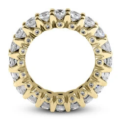 18K White Gold Diamond Eternity Band 3.20ct 4.3mm -Luxurman 18k gold diamond eternity band 320ct p 30506 additional yellow