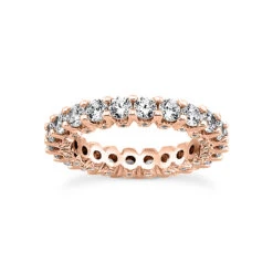 18K White Gold Diamond Eternity Band 3.20ct 4.3mm -Luxurman 18k gold diamond eternity band 320ct p 30506 rose 20220426