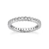 18K White Gold Diamond Eternity Band 3.40ct 4.7mm