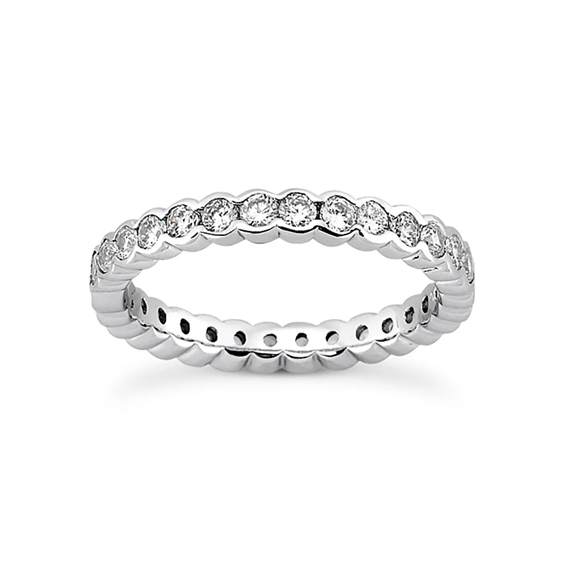 18K White Gold Diamond Eternity Band 3.40ct 4.7mm 1 18K White Gold Diamond Eternity Band 3.40ct 4.7mm