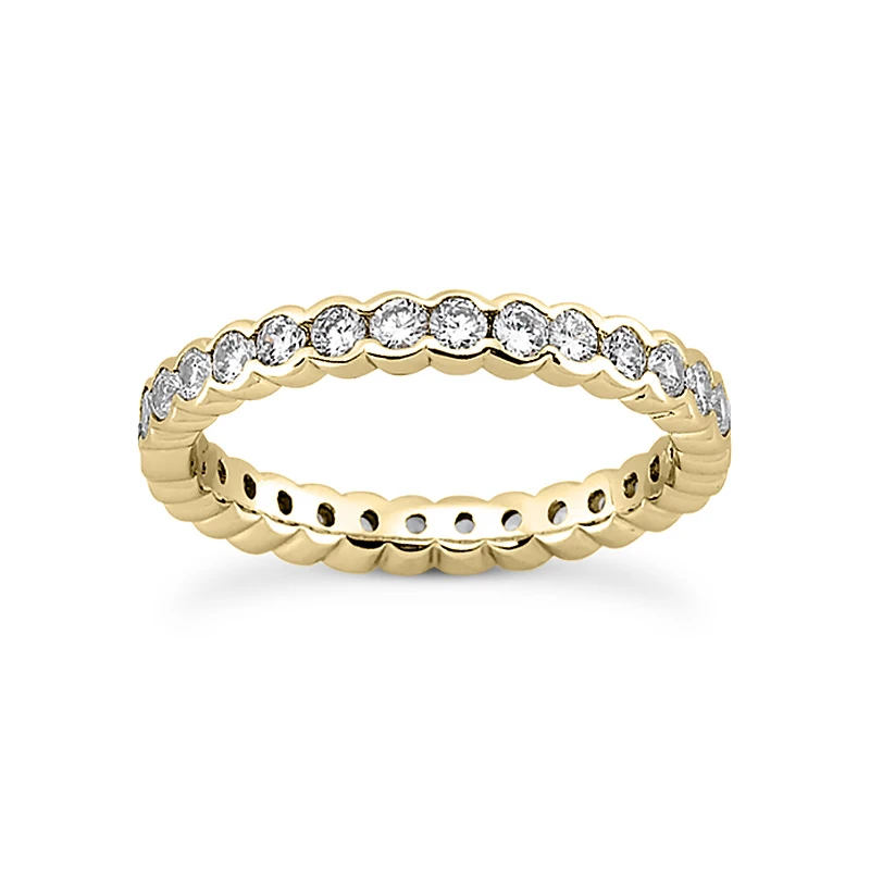 18K White Gold Diamond Eternity Band 3.40ct 4.7mm 2 18K White Gold Diamond Eternity Band 3.40ct 4.7mm - Image 2