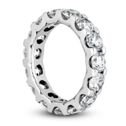 18K White Gold Diamond Eternity Band 4.50ct 12 18K White Gold Diamond Eternity Band 4.50ct -Luxurman 18k gold diamond eternity band 450ct p 30338 back white 20220426