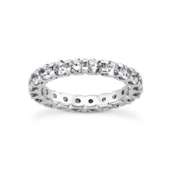 18K White Gold Diamond Eternity Band 4.50ct