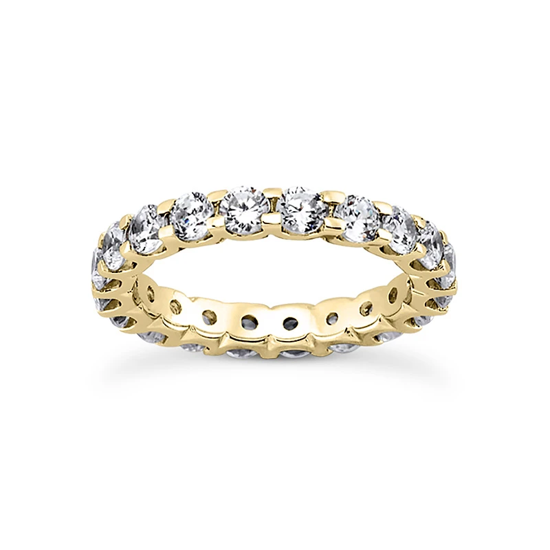 18K White Gold Diamond Eternity Band 4.50ct 2 18K White Gold Diamond Eternity Band 4.50ct - Image 2