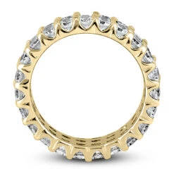 18K White Gold Diamond Eternity Band 4.83ct -Luxurman 18k gold diamond eternity band 483ct p 30468 additional yellow