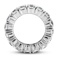 18K White Gold Diamond Eternity Band 5.60ct 5.3mm -Luxurman 18k gold diamond eternity band 560ct p 30344 additional white