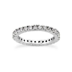 18K White Gold Diamond Eternity Band 5.60ct 5.3mm