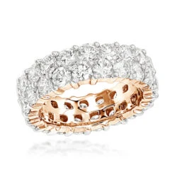18K Yellow Gold Diamond Eternity Band 6ct -Luxurman 18k gold diamond eternity band 6ct p 30354 ro