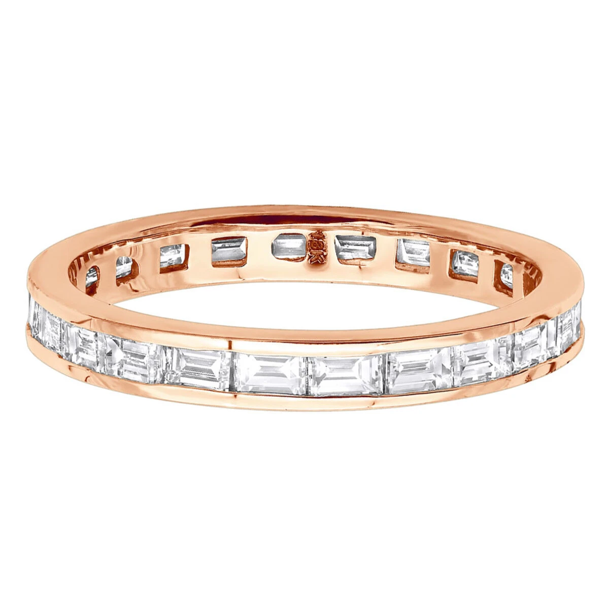 Thin 18K White Gold Diamond Eternity Ring 1.60ct 6 Thin 18K White Gold Diamond Eternity Ring 1.60ct - Image 6