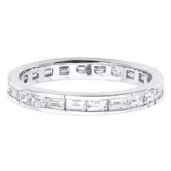 Thin 18K White Gold Diamond Eternity Ring 1.60ct 11 Thin 18K White Gold Diamond Eternity Ring 1.60ct -Luxurman 18k gold diamond eternity ring 160ct p 30412 backwh