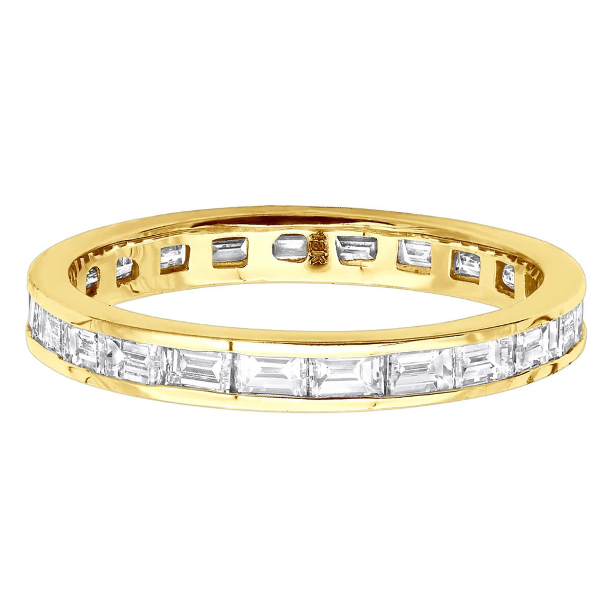 Thin 18K White Gold Diamond Eternity Ring 1.60ct 5 Thin 18K White Gold Diamond Eternity Ring 1.60ct - Image 5