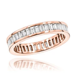 18K White Gold Diamond Eternity Ring 2.72ct -Luxurman 18k gold diamond eternity ring 272ct p 30410 ro