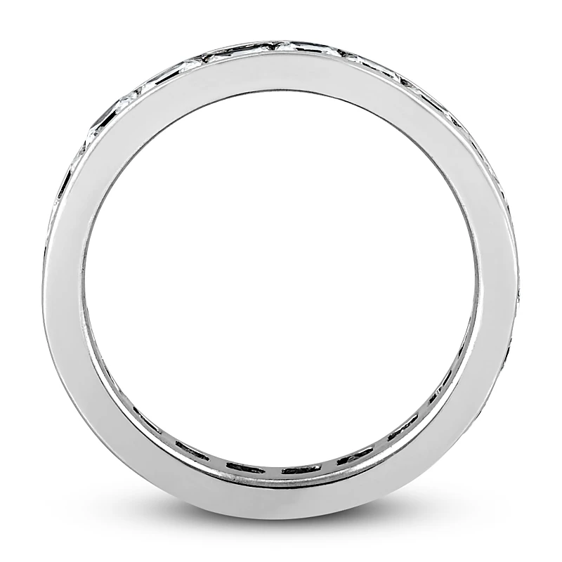 Thin 18K White Gold Diamond Eternity Ring 3.57ct 9 Thin 18K White Gold Diamond Eternity Ring 3.57ct - Image 9