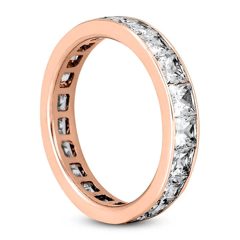 Thin 18K White Gold Diamond Eternity Ring 3.57ct 6 Thin 18K White Gold Diamond Eternity Ring 3.57ct - Image 6