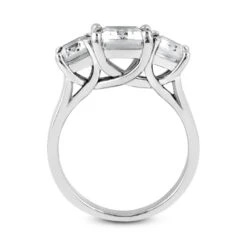18K White Gold Diamond Three Stones Engagement Ring 0.75ct -Luxurman 18k gold diamond three stones engagement ring 075ct p 33538 additional white