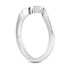 Ultra Thin 18K White Gold Engagement Band -Luxurman 18k gold engagement band p 30179 back white 20220426