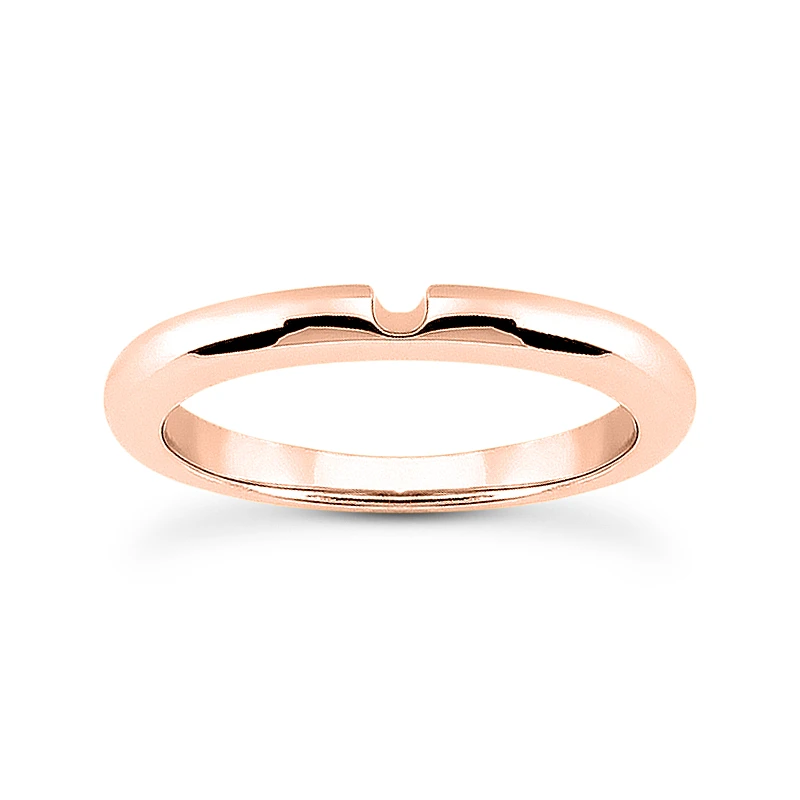 Thin 18K White Gold Engagement Band 2.3mm 3 Thin 18K White Gold Engagement Band 2.3mm - Image 3