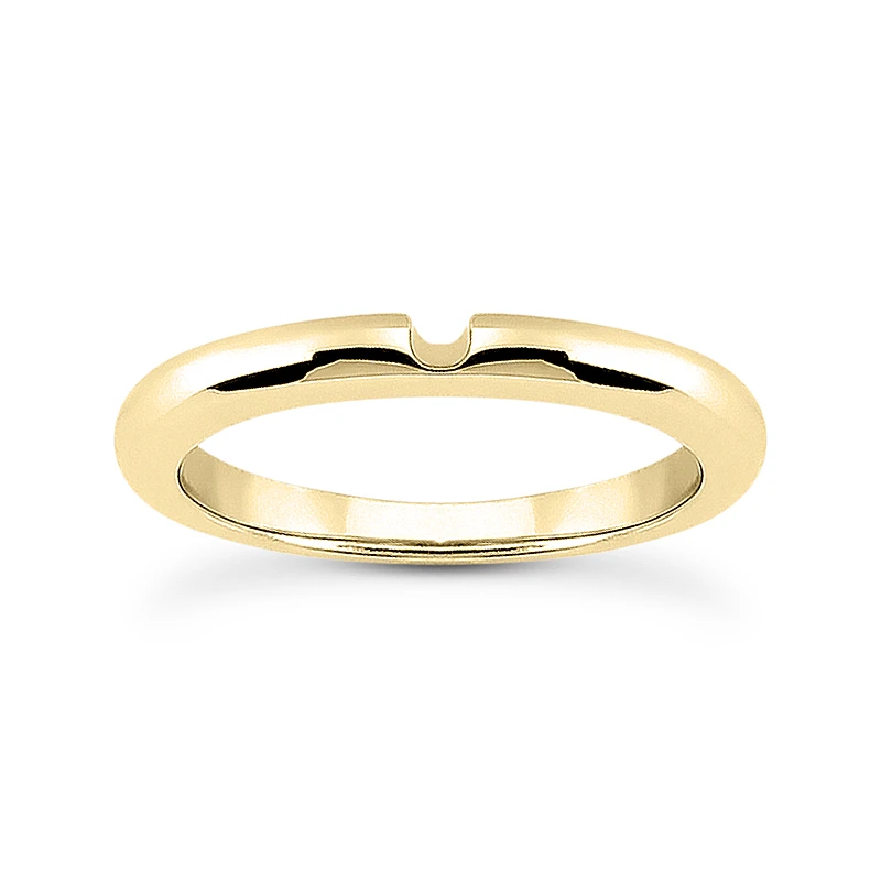 Thin 18K White Gold Engagement Band 2.3mm 2 Thin 18K White Gold Engagement Band 2.3mm - Image 2