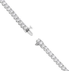 18K White Gold Inline Round Diamond Tennis Bracelet For Women 6.69ct VS Diamonds 9 18K White Gold Inline Round Diamond Tennis Bracelet For Women 6.69ct VS Diamonds -Luxurman 18k gold inline round diamond tennis bracelet 669ct vs diamonds backwh