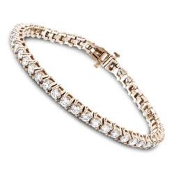 18K White Gold Inline Round Diamond Tennis Bracelet For Women 6.69ct VS Diamonds 8 18K White Gold Inline Round Diamond Tennis Bracelet For Women 6.69ct VS Diamonds -Luxurman 18k gold inline round diamond tennis bracelet 669ct vs diamonds ro