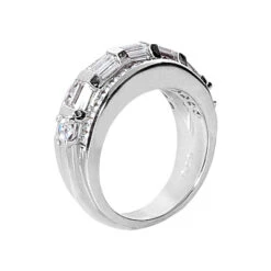 18K White Gold Ladies Diamond Ring 2.15ct -Luxurman 18k gold ladies diamond ring 215ct p 32648 back white 20220426
