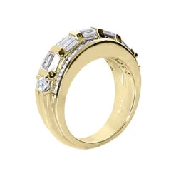 18K White Gold Ladies Diamond Ring 2.15ct -Luxurman 18k gold ladies diamond ring 215ct p 32648 back yellow 20220426