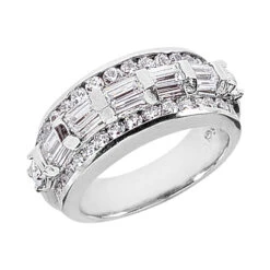 18K White Gold Ladies Diamond Ring 2.15ct