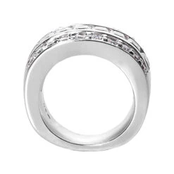 18K White Gold Ladies Diamond Ring 2.96ct -Luxurman 18k gold ladies diamond ring 296ct p 32898 back white 20220426