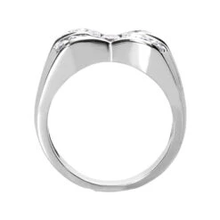 18K White Gold Men's Diamond Ring 1.21ct 6 18K White Gold Men's Diamond Ring 1.21ct -Luxurman 18k gold mens diamond ring 121ct p 31924 back white 20220426