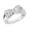 18K White Gold Men's Diamond Ring 1.21ct