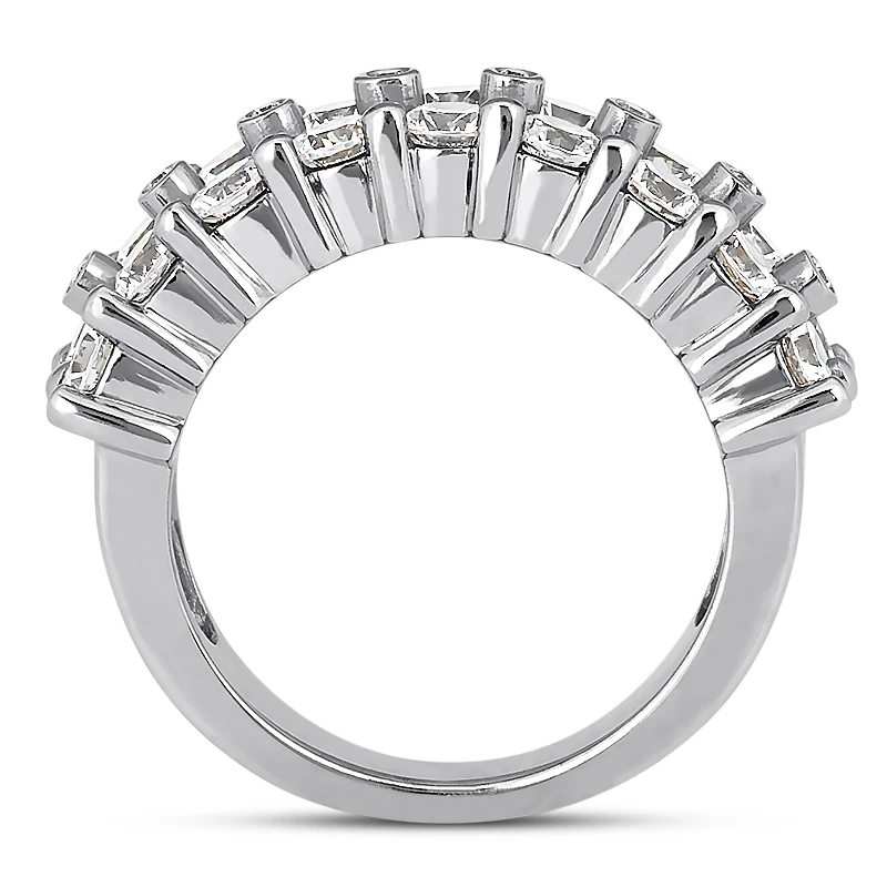 18K White Gold Men's Diamond Ring 2.74ct 9 18K White Gold Men's Diamond Ring 2.74ct - Image 9