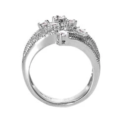18K White Gold Right Hand Ladies Diamond Ring 0.94ct 6 18K White Gold Right Hand Ladies Diamond Ring 0.94ct -Luxurman 18k gold right hand ladies diamond ring 094ct p 31529 back white 20220426