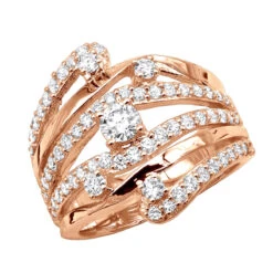 18K Yellow Gold Right Hand Ladies Diamond Ring 1.18ct -Luxurman 18k gold right hand ladies diamond ring 118ct p 31523 ro