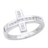 18K White Gold Round Diamond Ladies Ring 0.28ct