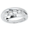 18K White Gold Round Diamond Ladies Ring 0.31ct