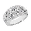18K White Gold Round Diamond Ladies Ring 0.89ct