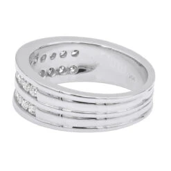 18K Rose Gold Round Diamond Men's Wedding Band 1.32ct 11 18K Rose Gold Round Diamond Men's Wedding Band 1.32ct -Luxurman 18k gold round diamond mens wedding band 132ct p 31353 backwh