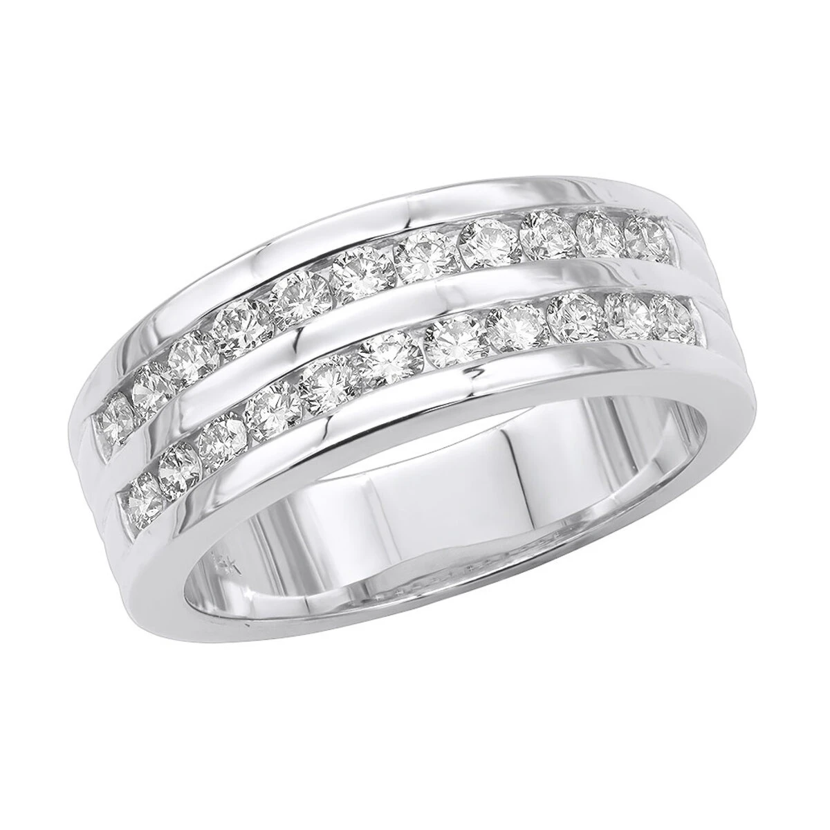 18K Rose Gold Round Diamond Men's Wedding Band 1.32ct 3 18K Rose Gold Round Diamond Men's Wedding Band 1.32ct - Image 3