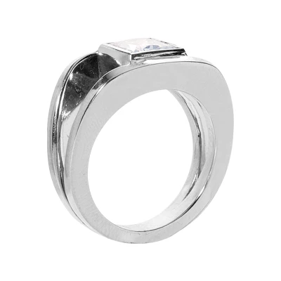 18K White Gold Women's Diamond Ring 0.63ct 3 18K White Gold Women's Diamond Ring 0.63ct - Image 3