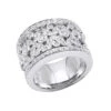 18K White Gold Women's Diamond Ring 1.20ct 13.4mm