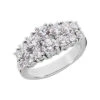 18K White Gold Women's Diamond Ring 2ct 9.6mm