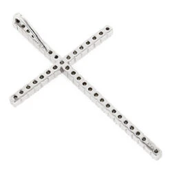 1ct Large Diamond Cross Pendant 14K White Gold Yellow Gold Or Rose Gold -Luxurman 1ct large diamond cross pendant white gold yellow gold or rose gold backwh