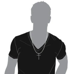 1ct Large Diamond Cross Pendant 14K White Gold Yellow Gold Or Rose Gold -Luxurman 1ct large diamond cross pendant white gold yellow gold or rose gold bodwh