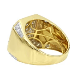 2 Carat Diamond Pinky Ring Or Wedding Band For Men 10K Yellow Gold By Luxurman 9 2 Carat Diamond Pinky Ring Or Wedding Band For Men 10K Yellow Gold By Luxurman -Luxurman 2 carat diamond pinky ring or wedding band for men in 10k gold by luxurman backye