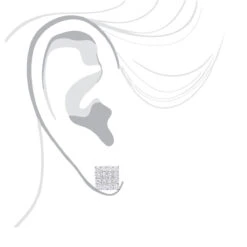 2 Carat Luxurman Square Shape Round Diamond Earrings Studs 14K White Gold -Luxurman 2 carat luxurman square shape round diamond earrings studs in 14k gold bodwh