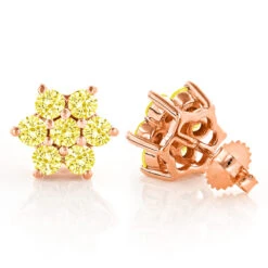 3 Carat Yellow Diamond Stud Earrings 14K Yellow Gold 7 3 Carat Yellow Diamond Stud Earrings 14K Yellow Gold -Luxurman 3 carat yellow diamond stud earrings 14k gold p 45520 ro