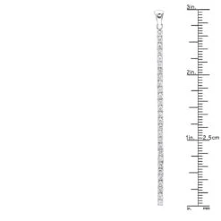 3 Inch Long Diamond Journey Necklace Ladies 14K White Gold String Pendant 0.75Ct -Luxurman 3 inch long diamond journey necklace ladies 14k gold string pendant 075ct 001275 rulerwh