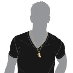 10K Yellow Gold Diamond Bad Boy Pendant 1.3ct By Luxurman 10 10K Yellow Gold Diamond Bad Boy Pendant 1.3ct By Luxurman -Luxurman 3d custom jewelry designs10k gold diamond bad boy pendant 13ct by luxurman bodye