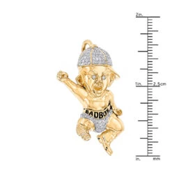10K Yellow Gold Diamond Bad Boy Pendant 1.3ct By Luxurman 11 10K Yellow Gold Diamond Bad Boy Pendant 1.3ct By Luxurman -Luxurman 3d custom jewelry designs10k gold diamond bad boy pendant 13ct by luxurman rulerye