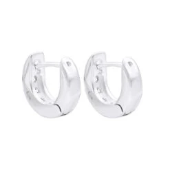 9mm Huggies 14K Yellow Gold Small Diamond Hoop Earrings For Children 0.15ct -Luxurman 9mm huggies real 14k gold small diamond hoop earrings for children 015ct 018004 backwh 20211228